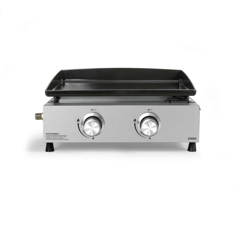 Plancha gaz 2 brûleurs Livoo