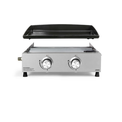 Plancha gaz 2 brûleurs Livoo