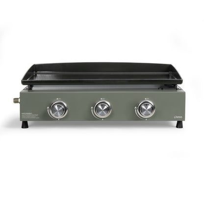 Plancha gaz 3 brûleurs Livoo – vert et noir