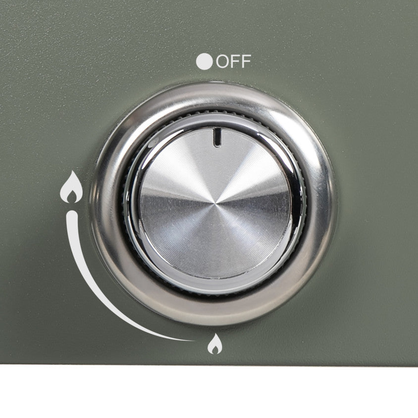 Plancha gaz 3 brûleurs Livoo – vert et noir
