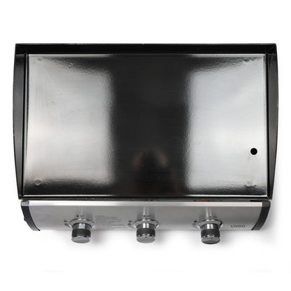 Plancha gaz 3 brûleurs Livoo – gris et noir