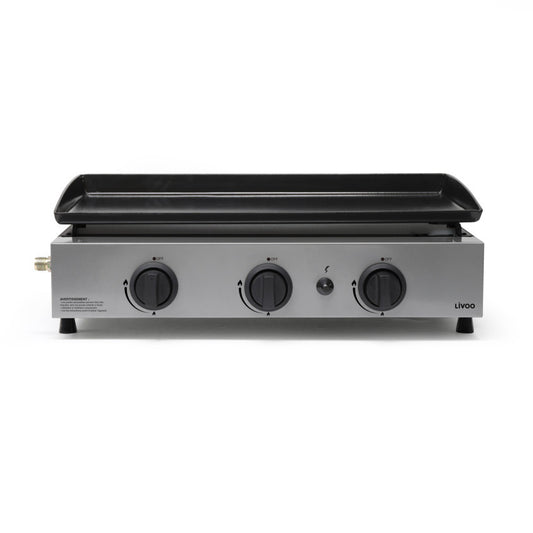 Plancha gaz 3 brûleurs Livoo – gris