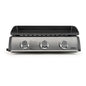 Plancha gaz 3 brûleurs Livoo – gris et noir