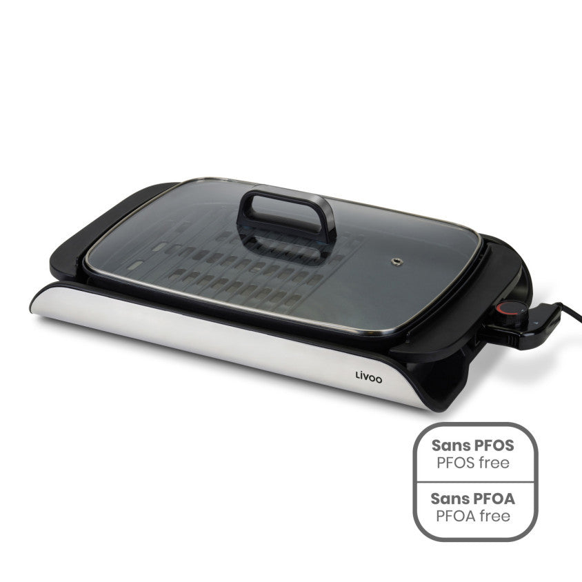 Plancha grill avec couvercle Livoo