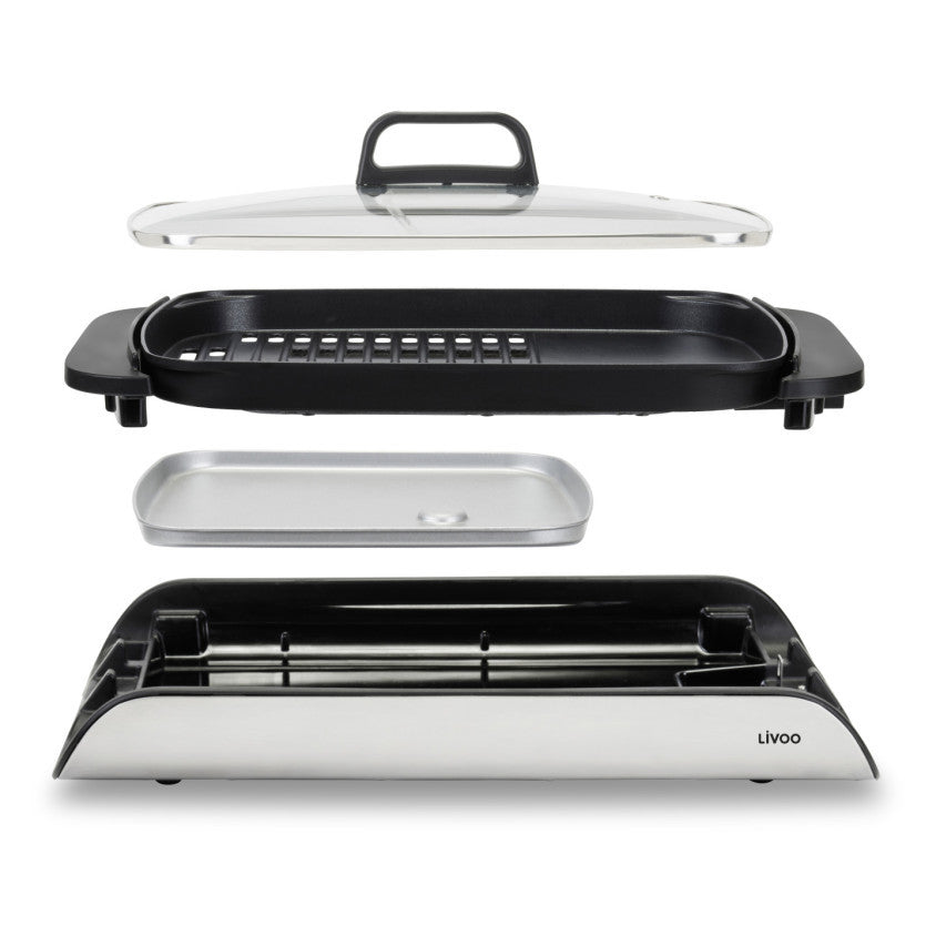 Plancha grill avec couvercle Livoo