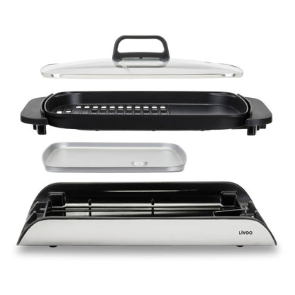 Plancha grill avec couvercle Livoo