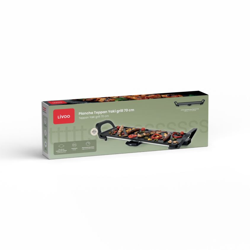 Plancha Teppan Yaki grill 70 cm Livoo