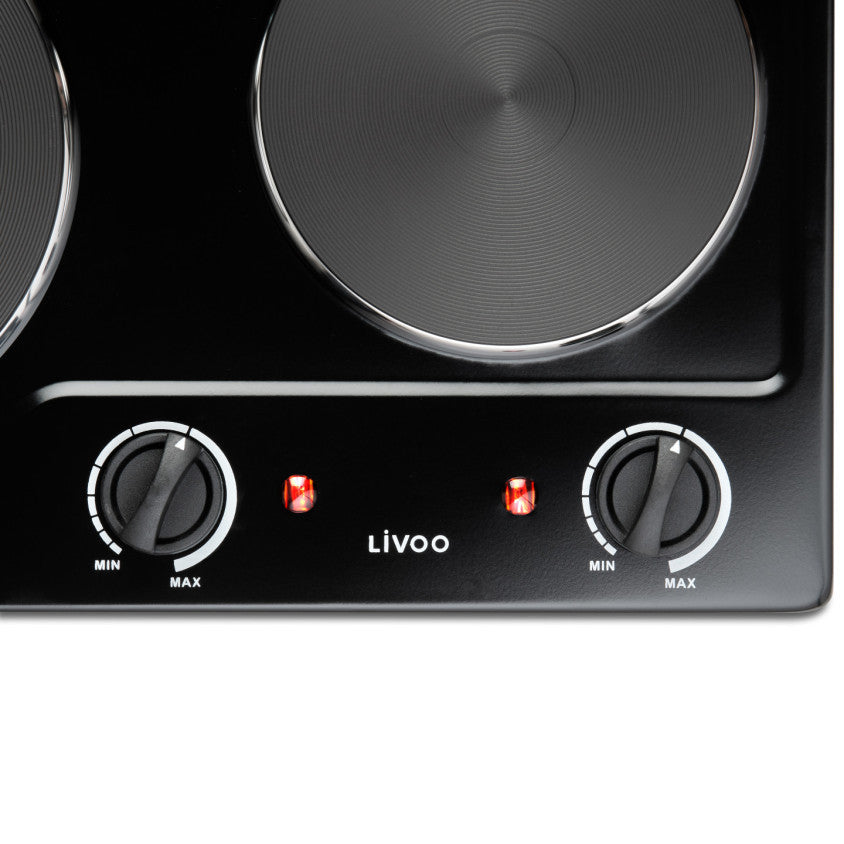 Plaque de cuisson électrique double Livoo