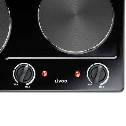 Plaque de cuisson électrique double Livoo