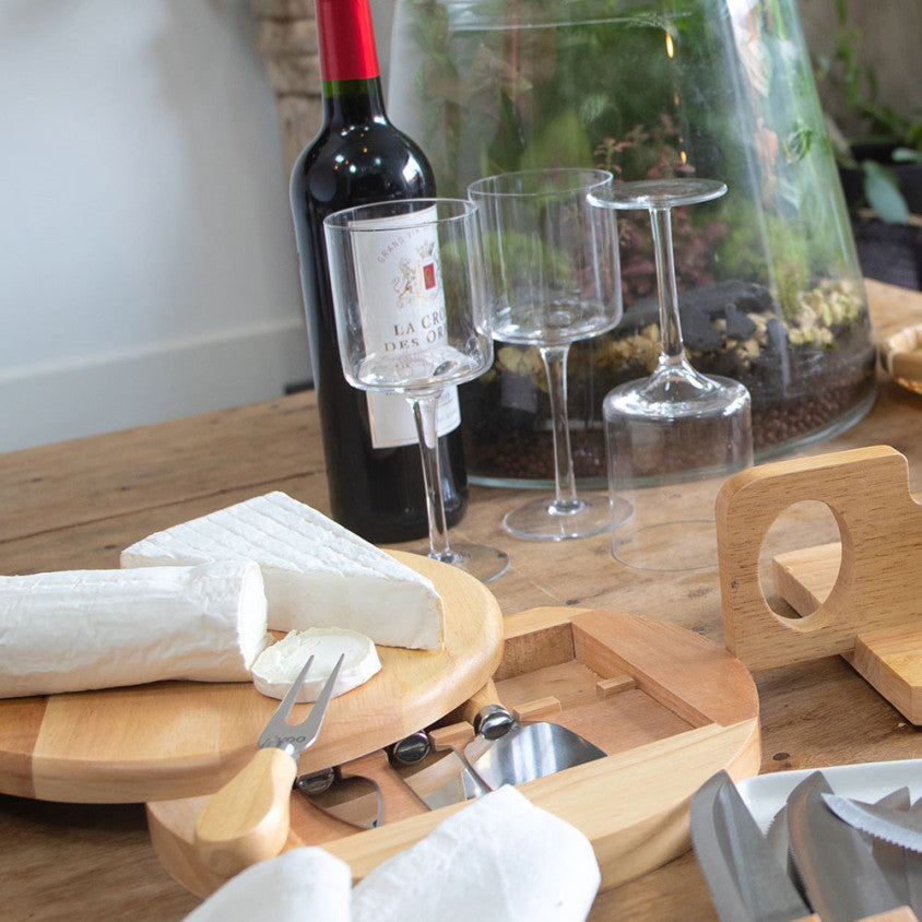 Plateau à fromage pivotant avec ustensiles Livoo