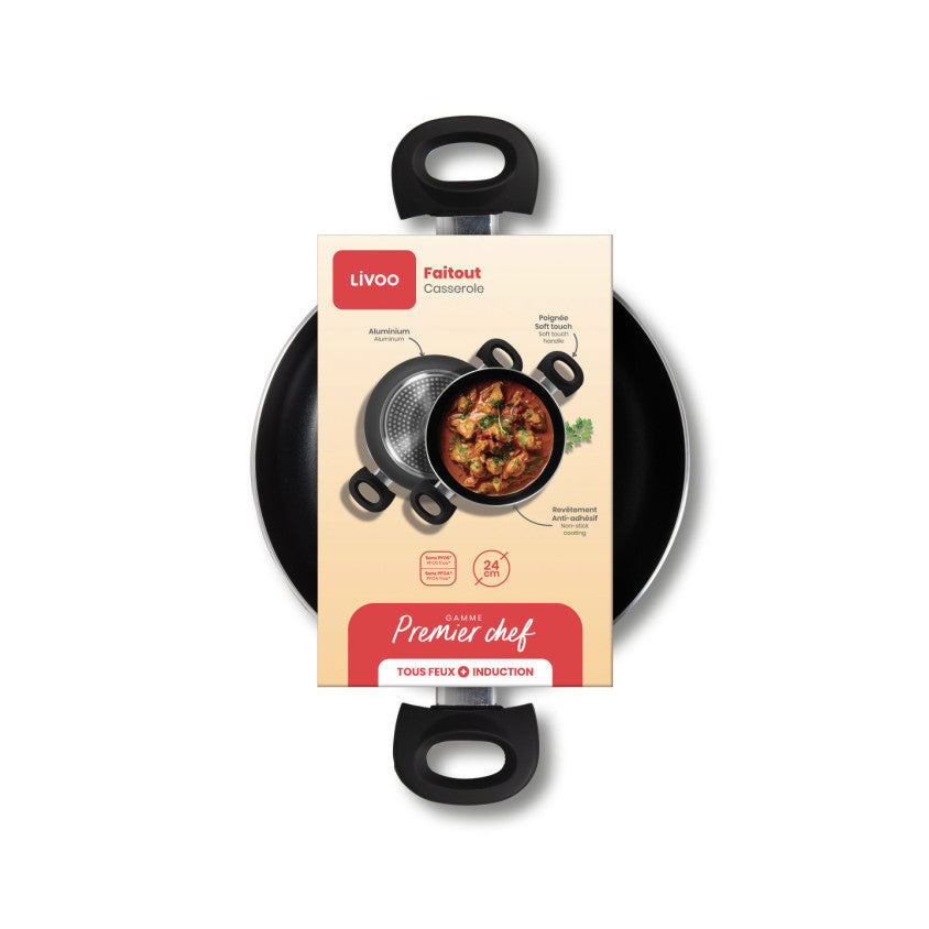 Premier Chef - Faitout 24 cm Livoo – noir