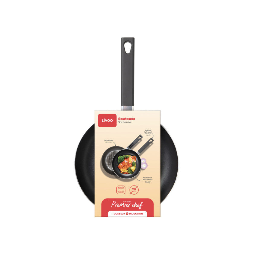 Premier Chef - Sauteuse 26 cm Livoo – noir