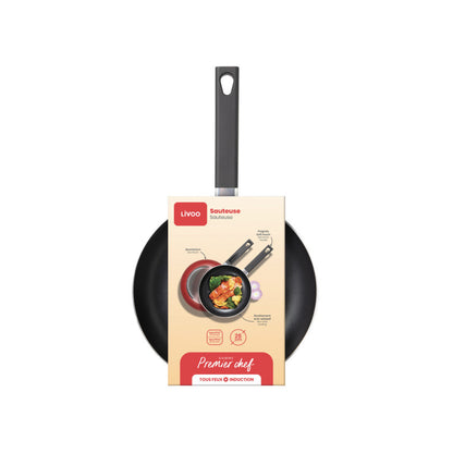 Premier Chef - Sauteuse 26 cm Livoo – rouge