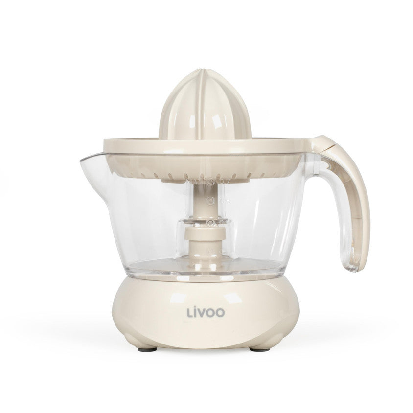 Presse-agrumes électrique Livoo – blanc cassé et transparent