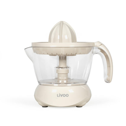Presse-agrumes électrique Livoo – blanc cassé et transparent