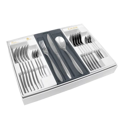 Couzon Eole Ménagère 24 pièces en coffret long – acier inoxydable 18/10