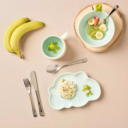 Miam Grenouille - Assiette plate enfant 19,7 cm - Médard de Noblat - photo 2
