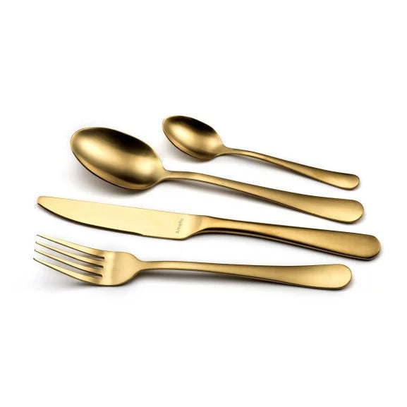 Ménagère 24 pièces Austin Or - Couverts inox 18/10 finition PVD or jaune - Amefa