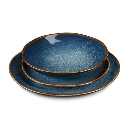 Vertigo Denim - Assiette dessert 21 cm - Médard de Noblat - photo 2