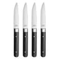 Coffret 4 couteaux steak Fusion Noir - Acier coutellerie finition PVD noir mat - Amefa