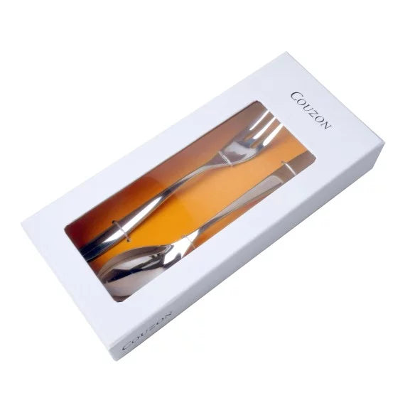 Couzon Epsilon Couverts de service 2 pièces en coffret – acier inoxydable 18/10