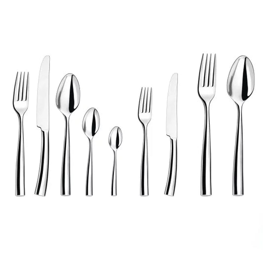 Couzon Silhouette Ménagère 86 pièces en coffre bois – service prestige inox 18/10 forgé