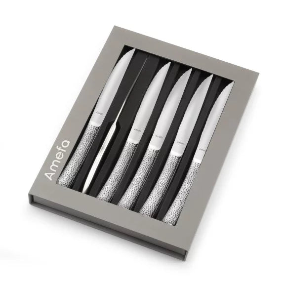 Coffret 6 couteaux à steak Bongo XL - Format XL acier coutellerie - Amefa