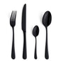 Ménagère 24 pièces Austin Noir - Couverts inox 18/10 finition PVD noir mat - Amefa