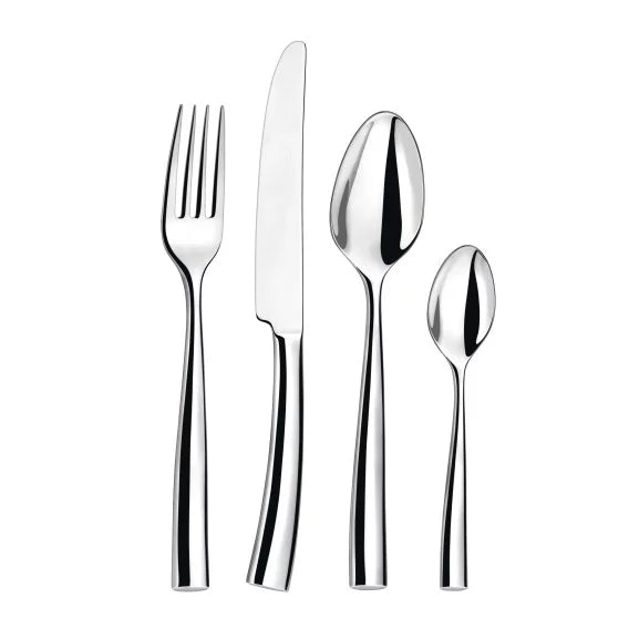 Couzon Silhouette Ménagère 86 pièces en coffre bois – service prestige inox 18/10 forgé
