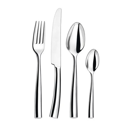 Couzon Silhouette Ménagère 86 pièces en coffre bois – service prestige inox 18/10 forgé