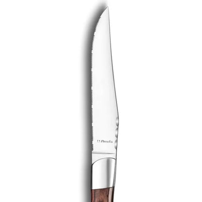 Coffret 4 couteaux steak Royal Steak - Acier coutellerie design classique - Amefa