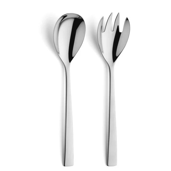 Ménagère 49 pièces Havane - Couverts inox 18/10 design classique avec service à salade - Coffret long Amefa