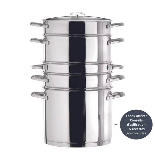 Elysée - Le Cuisinox set cuisson vapeur 6 pièces - Cuisinox
