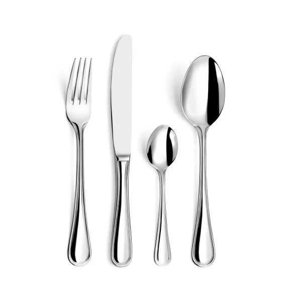 Ménagère 49 pièces Hélèna - Couverts inox 18/10 design classique avec service à salade - Coffret long Amefa