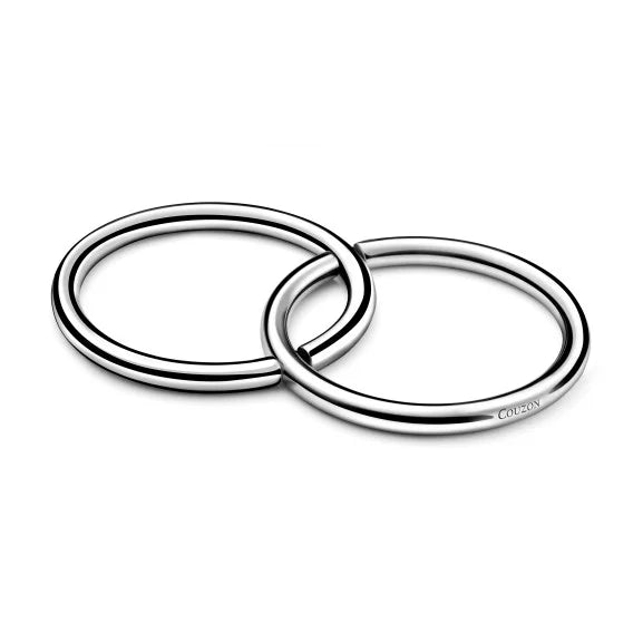 Couzon Duo Dessous de plat anneaux x2 – acier inoxydable 18/10
