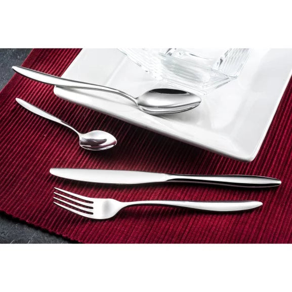 Ménagère 49 pièces Ariane - Couverts inox 18/10 design délicat avec service à salade - Coffret long Amefa