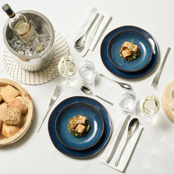 Vertigo Denim - Assiette dessert 21 cm - Médard de Noblat - photo 4
