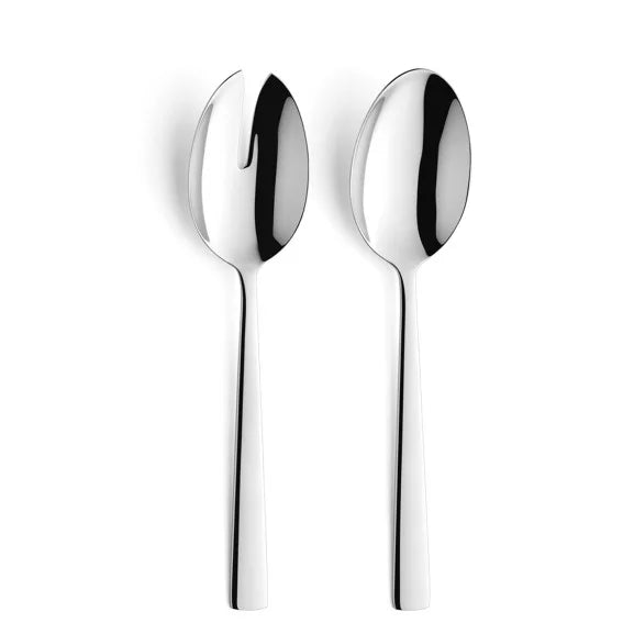 Ménagère 50 pièces Moderno - Couverts inox 18/10 design minimaliste avec service - Coffret long Amefa