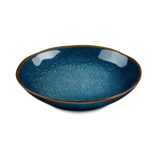 Vertigo Denim - Assiette salade et pâtes 20,5 cm - Médard de Noblat