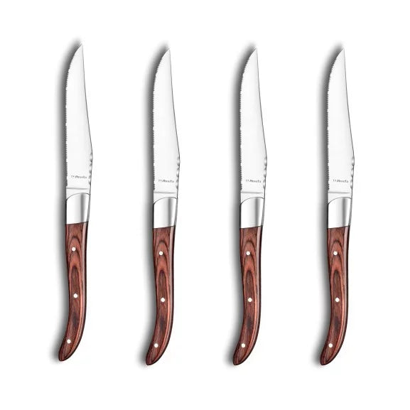 Coffret 4 couteaux steak Royal Steak - Acier coutellerie design classique - Amefa
