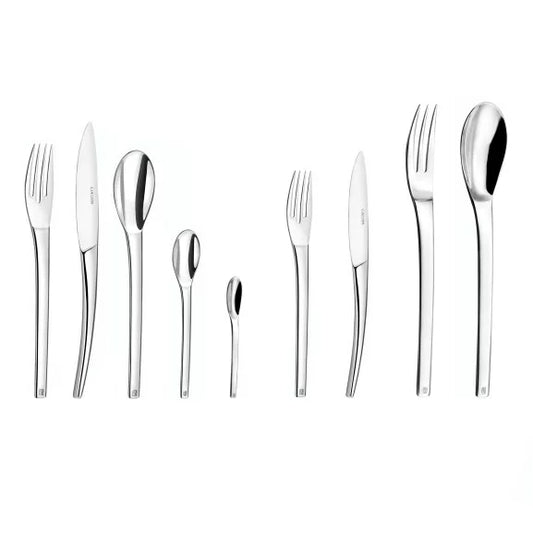 Couzon Neuvième Art Ménagère 86 pièces en coffre bois – service prestige inox 18/10