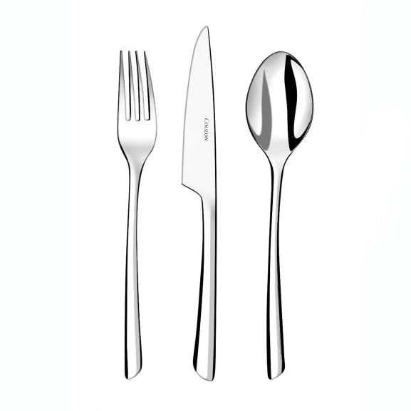 Couzon J'ai Goûté Ménagère 74 pièces en coffre bois – service complet inox 18/10