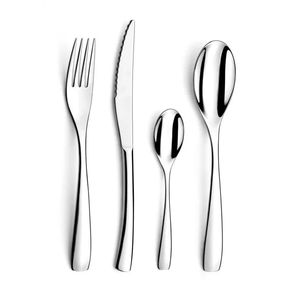 Ménagère 24 pièces Adagio - Couverts inox 18/10 design harmonieux et discret - Amefa