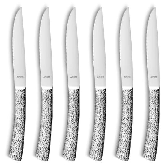 Coffret 6 couteaux à steak Bongo XL - Format XL acier coutellerie - Amefa