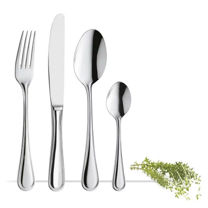 Ménagère 49 pièces Hélèna - Couverts inox 18/10 design classique avec service à salade - Coffret long Amefa