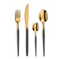 Ménagère 24 pièces Soprano Or - Couverts inox 18/10 finition PVD or jaune - Amefa