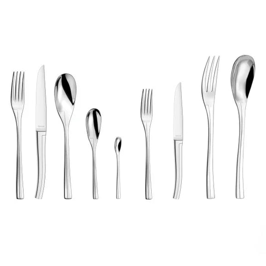 Couzon Persane Ménagère 86 pièces en coffre bois – service prestige inox 18/10