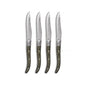 Coffret 4 couteaux steak Volcano - Bois de pakka lame martelée - Lou Laguiole