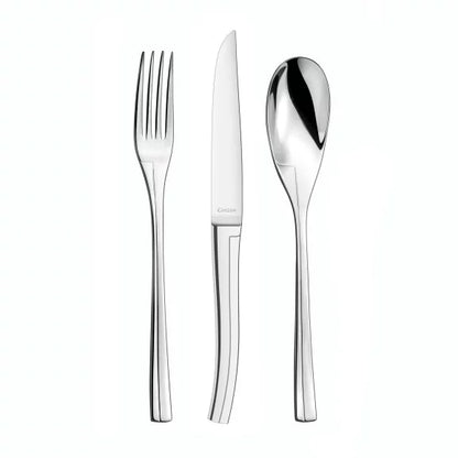 Couzon Persane Ménagère 86 pièces en coffre bois – service prestige inox 18/10