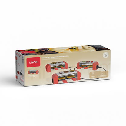 Raclette 2 personnes connectable Livoo